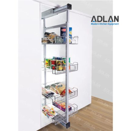 Tandem Pull out larder unit with the ability to install to the door (Door latch) - Rayan